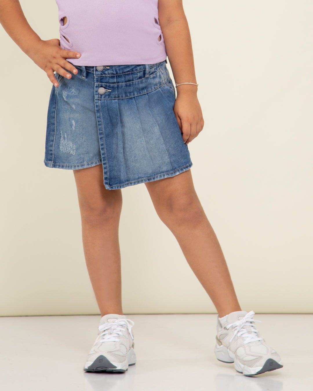 Falda Short Niña NiÃ±as Con Short De Mezclilla Falda Short Para